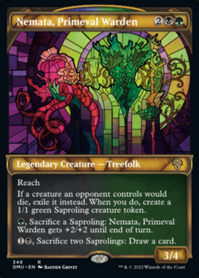 Nemata, Primeval Warden (Showcase Textured) [Dominaria United] | Dumpster Cat Games