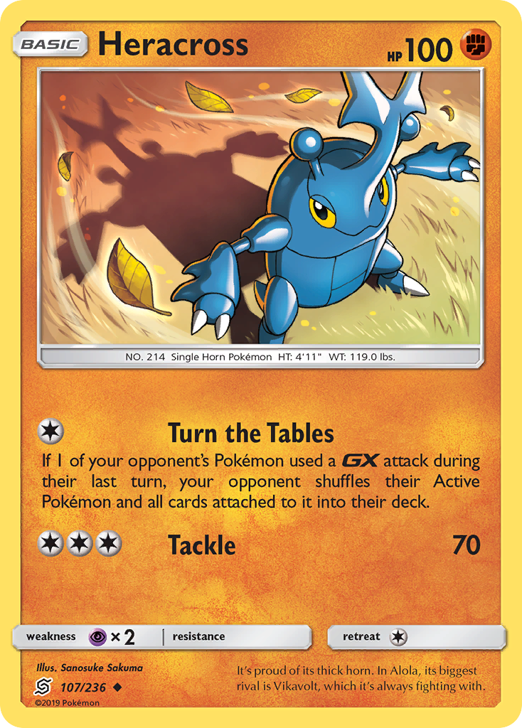 Heracross (107/236) [Sun & Moon: Unified Minds] | Dumpster Cat Games