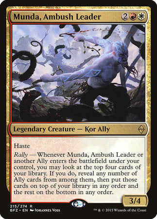 Munda, Ambush Leader [Battle for Zendikar] | Dumpster Cat Games