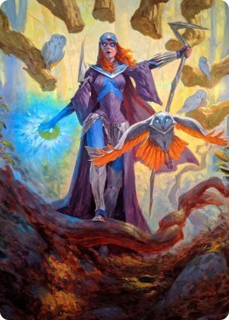 Kasmina, Enigma Sage Art Card [Strixhaven: School of Mages Art Series] | Dumpster Cat Games