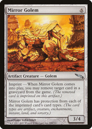 Mirror Golem [Mirrodin] | Dumpster Cat Games