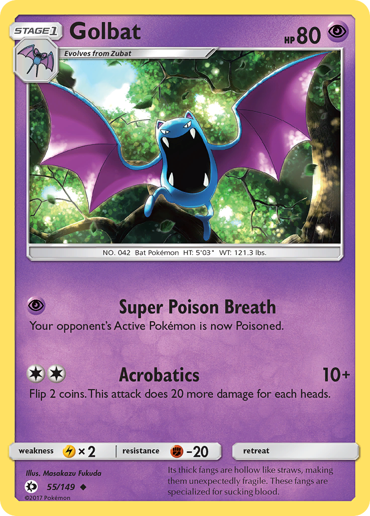 Golbat (55/149) [Sun & Moon: Base Set] | Dumpster Cat Games