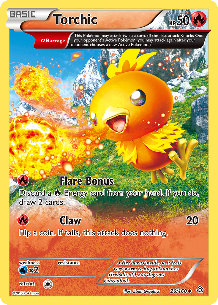 Torchic (26/160) [XY: Primal Clash] | Dumpster Cat Games
