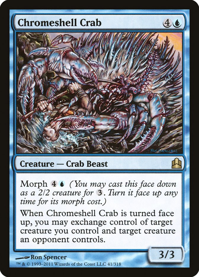 Chromeshell Crab [Commander 2011] | Dumpster Cat Games