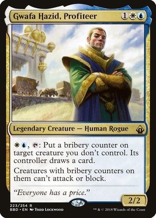 Gwafa Hazid, Profiteer [Battlebond] | Dumpster Cat Games