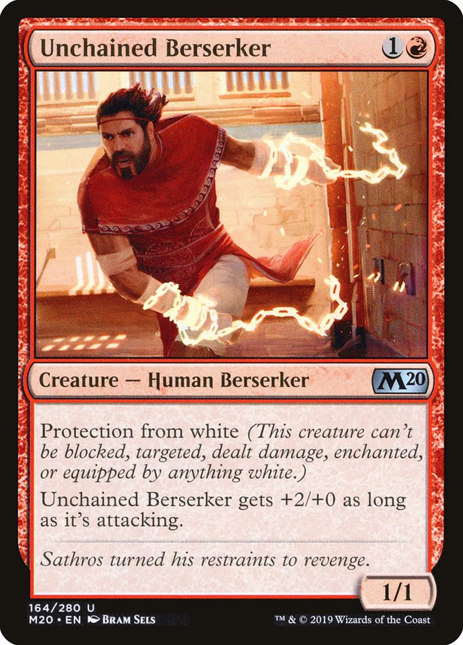 Unchained Berserker [Core Set 2020] | Dumpster Cat Games