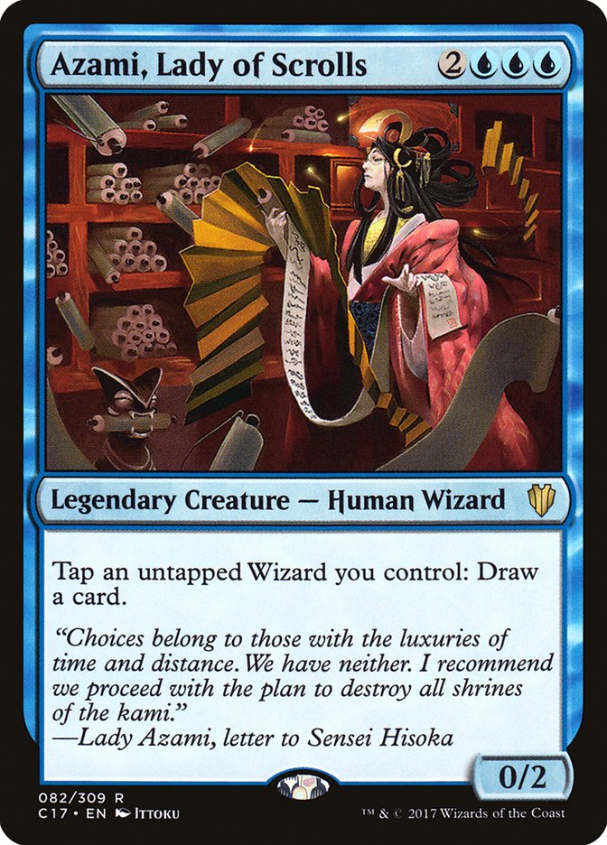 Azami, Lady of Scrolls [Commander 2017] | Dumpster Cat Games