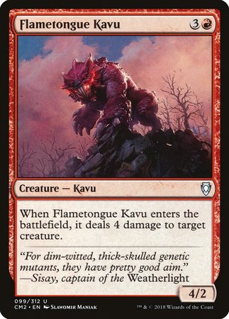Flametongue Kavu [Commander Anthology Volume II] | Dumpster Cat Games