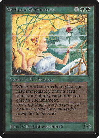 Verduran Enchantress [Limited Edition Beta] | Dumpster Cat Games
