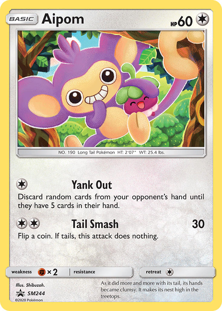 Aipom (SM244) [Sun & Moon: Black Star Promos] | Dumpster Cat Games