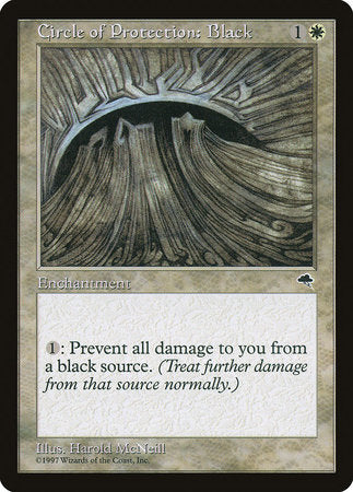 Circle of Protection: Black [Tempest] | Dumpster Cat Games