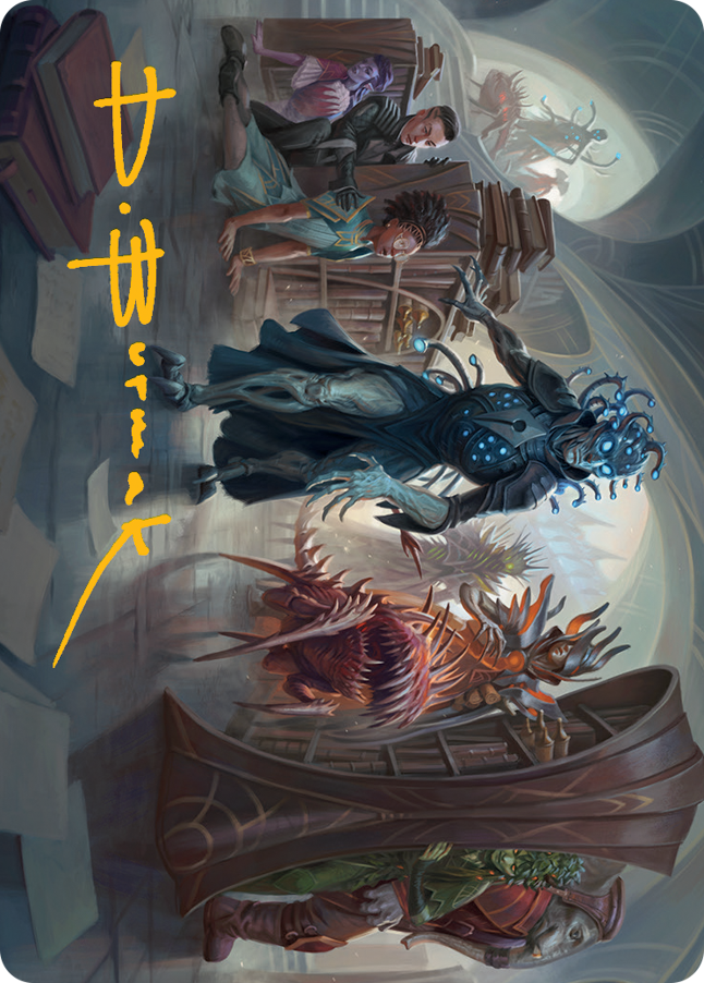 Invasion of Arcavios Art Card (Gold-Stamped Signature) [March of the Machine Art Series] | Dumpster Cat Games