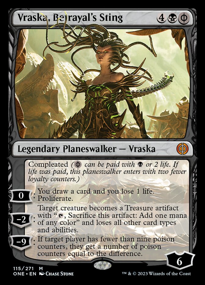 Vraska, Betrayal's Sting [Phyrexia: All Will Be One] | Dumpster Cat Games
