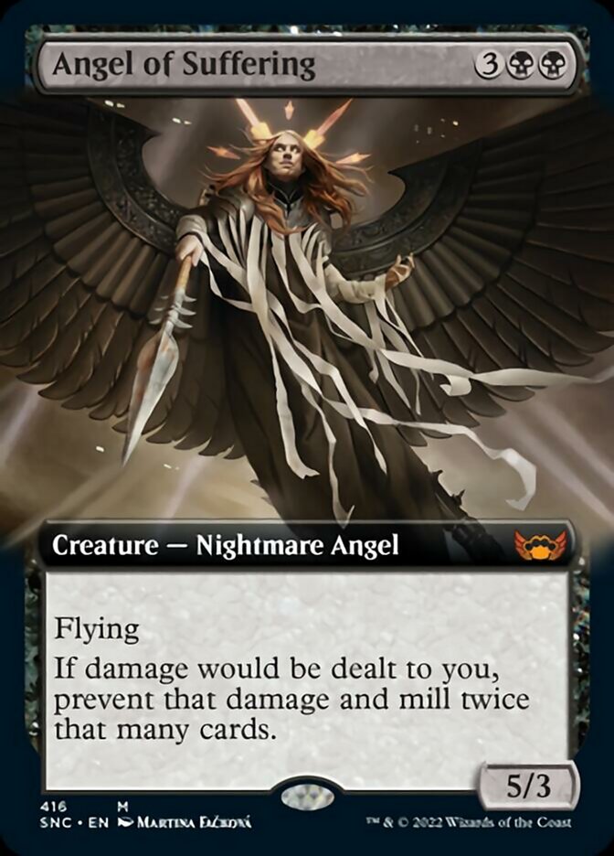 Angel of Suffering (Extended Art) [Streets of New Capenna] | Dumpster Cat Games