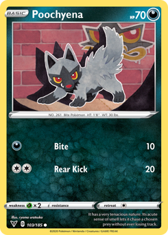 Poochyena (103/185) [Sword & Shield: Vivid Voltage] | Dumpster Cat Games