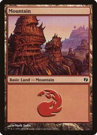 Mountain (77) [Duel Decks: Venser vs. Koth] | Dumpster Cat Games