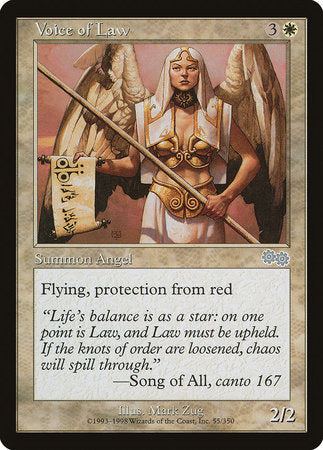 Voice of Law [Urza's Saga] | Dumpster Cat Games