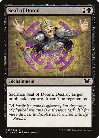 Seal of Doom [Commander 2015] | Dumpster Cat Games