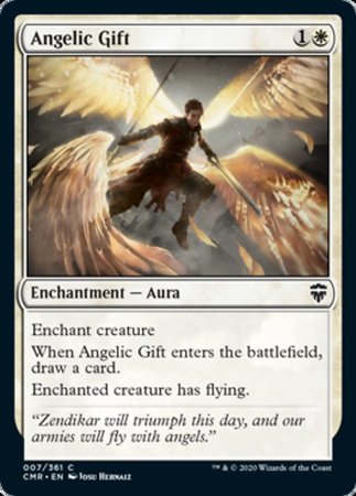 Angelic Gift [Commander Legends] | Dumpster Cat Games