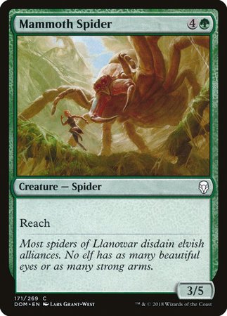 Mammoth Spider [Dominaria] | Dumpster Cat Games