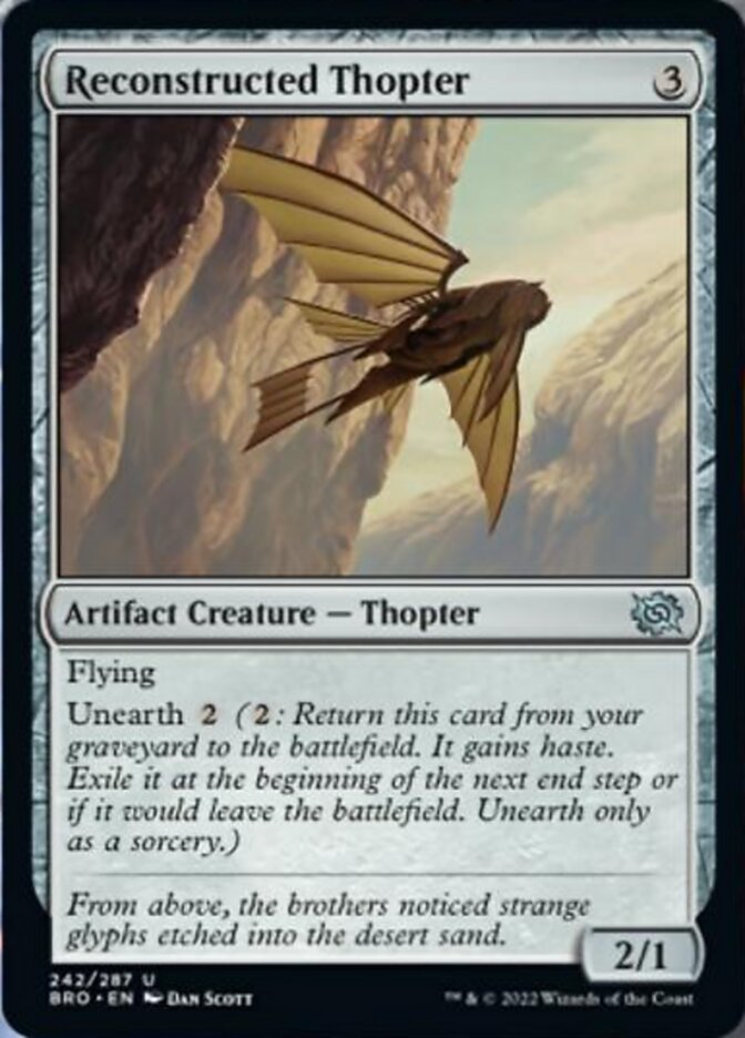 Reconstructed Thopter [The Brothers' War] | Dumpster Cat Games
