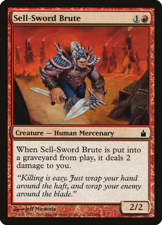 Sell-Sword Brute [Ravnica: City of Guilds] | Dumpster Cat Games