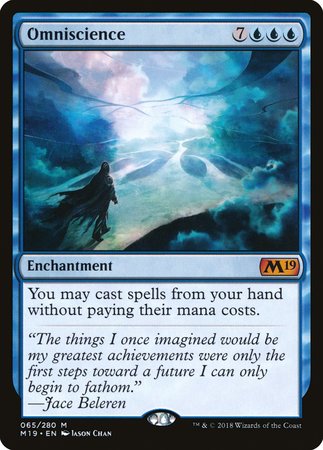 Omniscience [Core Set 2019] | Dumpster Cat Games