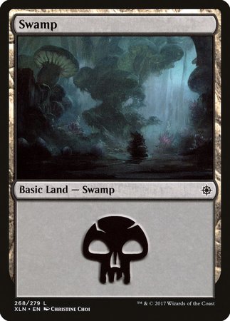 Swamp (268) [Ixalan] | Dumpster Cat Games