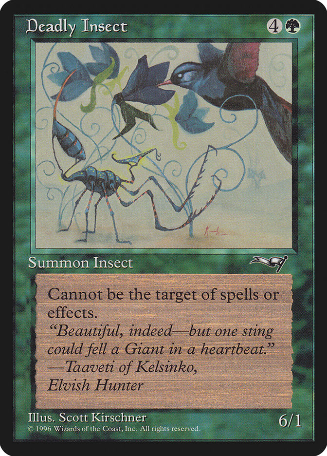 Deadly Insect (Bird Art) [Alliances] | Dumpster Cat Games