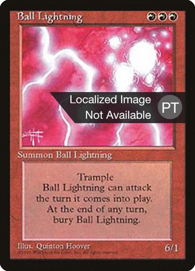 Ball Lightning [Fourth Edition (Foreign Black Border)] | Dumpster Cat Games