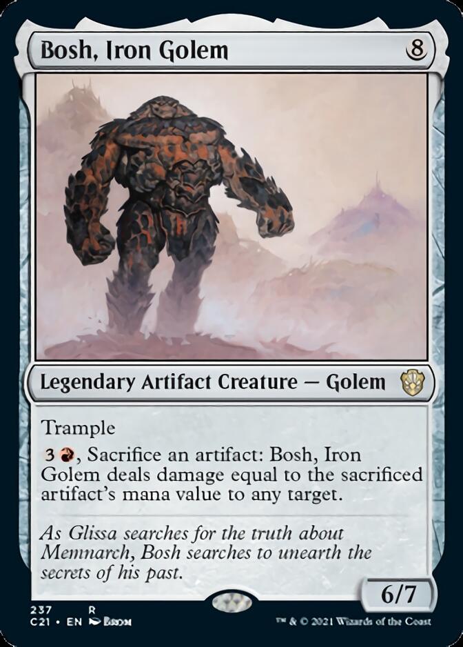 Bosh, Iron Golem [Commander 2021] | Dumpster Cat Games