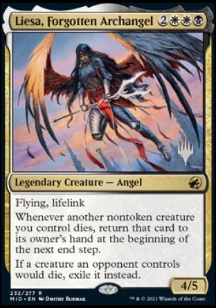 Liesa, Forgotten Archangel (Promo Pack) [Innistrad: Midnight Hunt Promos] | Dumpster Cat Games