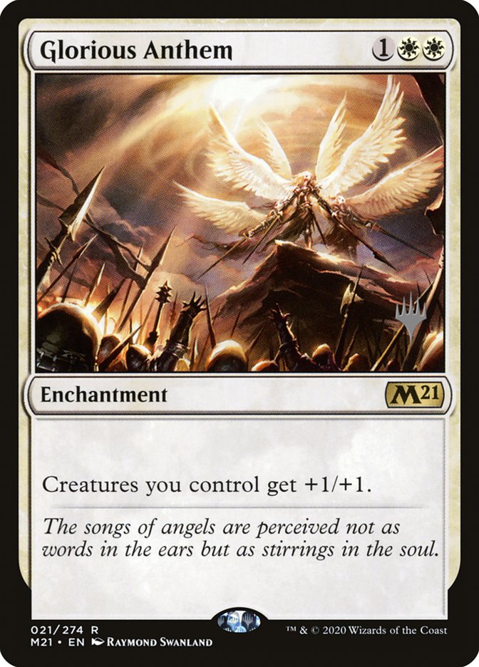 Glorious Anthem (Promo Pack) [Core Set 2021 Promos] | Dumpster Cat Games