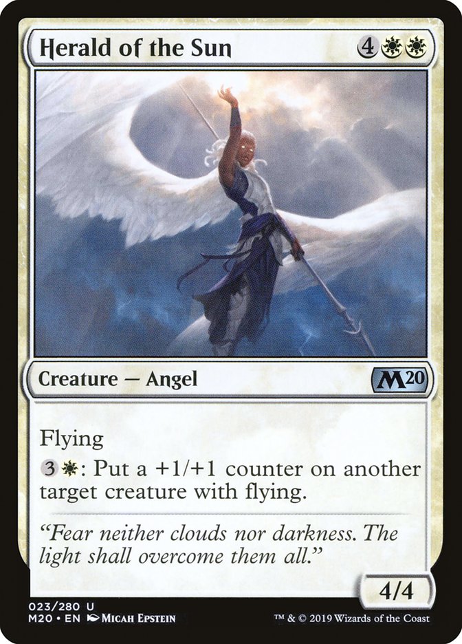 Herald of the Sun [Core Set 2020] | Dumpster Cat Games
