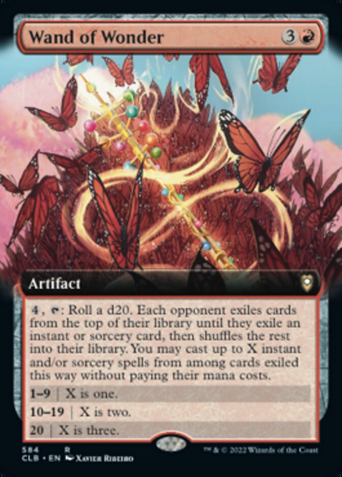 Wand of Wonder (Extended Art) [Commander Legends: Battle for Baldur's Gate] | Dumpster Cat Games
