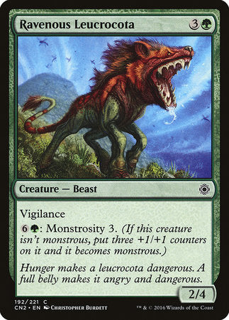 Ravenous Leucrocota [Conspiracy: Take the Crown] | Dumpster Cat Games
