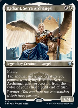 Radiant, Serra Archangel (Foil Etched) [Commander Legends] | Dumpster Cat Games