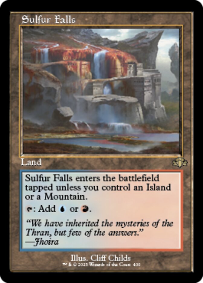 Sulfur Falls (Retro) [Dominaria Remastered] | Dumpster Cat Games