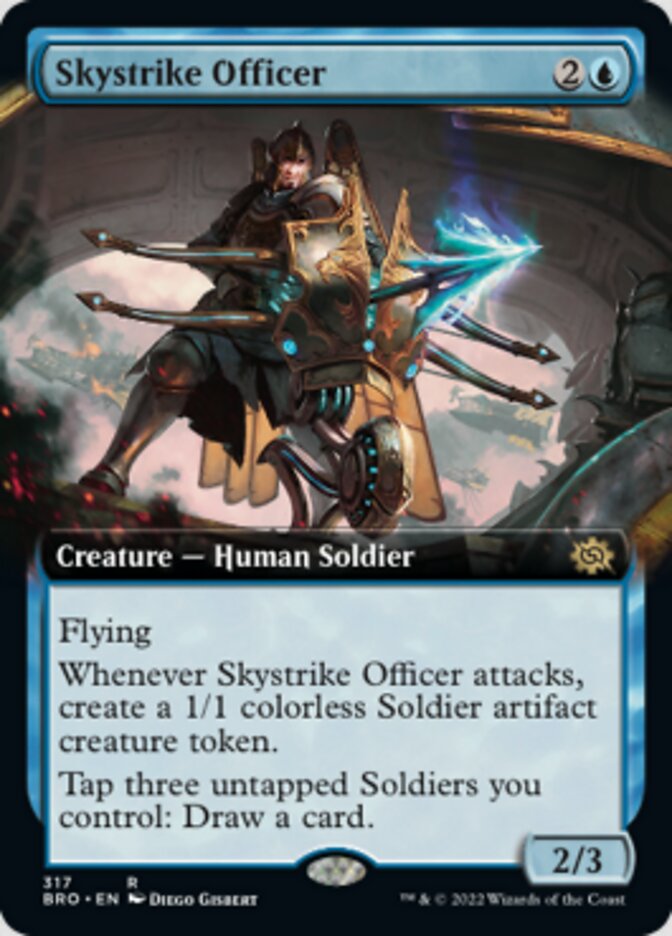 Skystrike Officer (Extended Art) [The Brothers' War] | Dumpster Cat Games