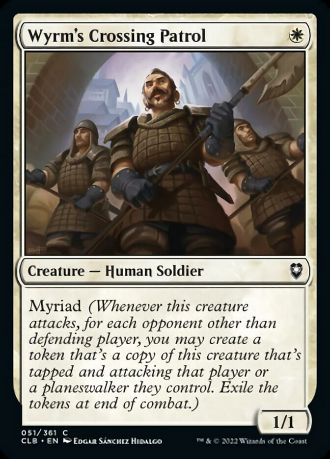 Wyrm's Crossing Patrol [Commander Legends: Battle for Baldur's Gate] | Dumpster Cat Games