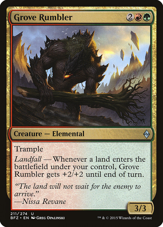 Grove Rumbler [Battle for Zendikar] | Dumpster Cat Games