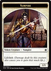 Vampire // Treasure Double-sided Token [Ixalan Tokens] | Dumpster Cat Games