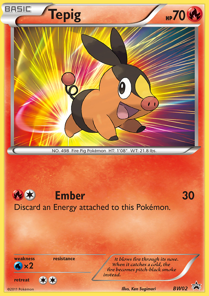 Tepig (BW02) [Black & White: Black Star Promos] | Dumpster Cat Games