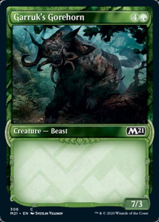 Garruk's Gorehorn (Showcase) [Core Set 2021] | Dumpster Cat Games