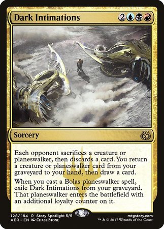 Dark Intimations [Aether Revolt] | Dumpster Cat Games