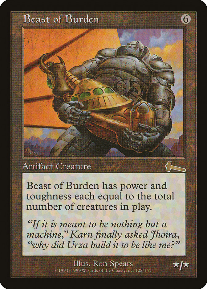 Beast of Burden [Urza's Legacy] | Dumpster Cat Games