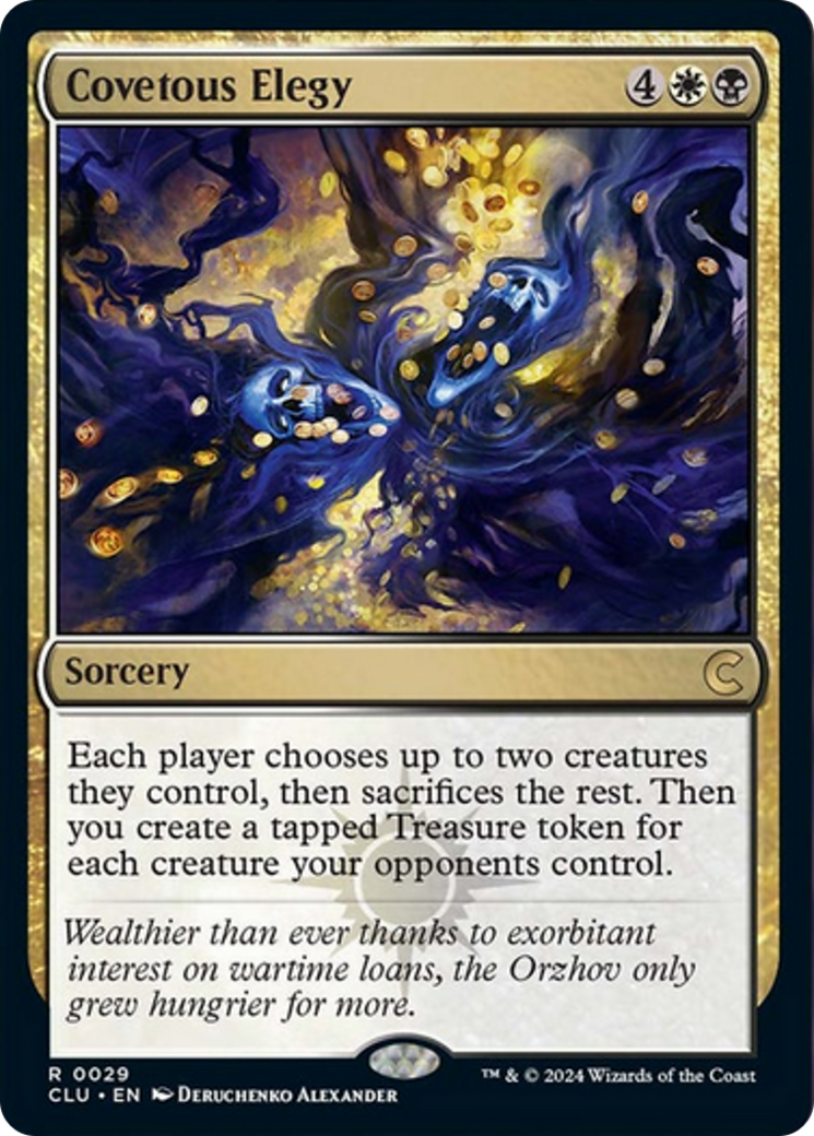 Covetous Elegy [Ravnica: Clue Edition] | Dumpster Cat Games