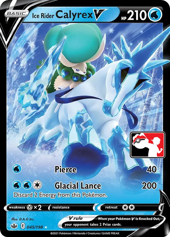 Ice Rider Calyrex V (045/198) [Prize Pack Series One] | Dumpster Cat Games