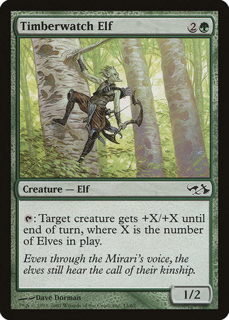Timberwatch Elf [Duel Decks: Elves vs. Goblins] | Dumpster Cat Games