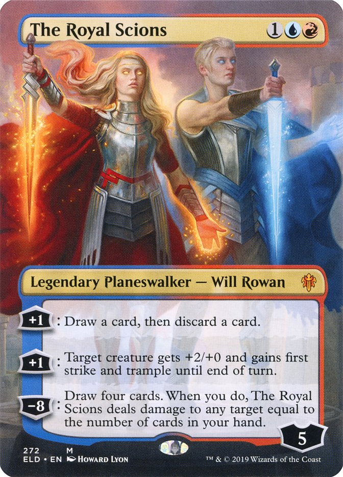 The Royal Scions (Borderless) [Throne of Eldraine] | Dumpster Cat Games